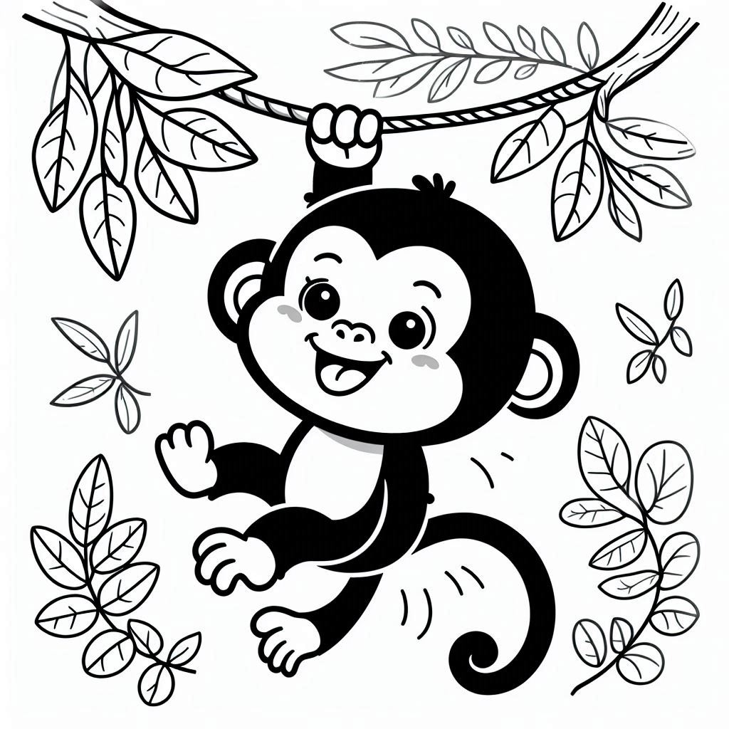 Playful Monkey Swing